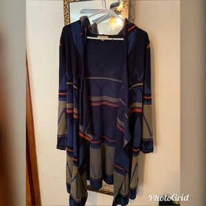Tribal long cardigan